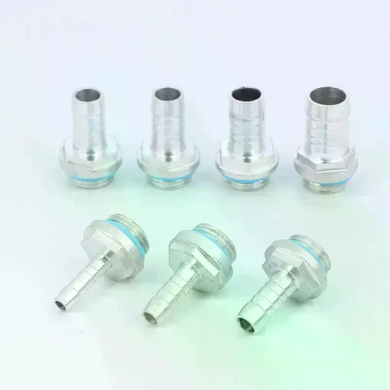 1pc For Water Cooling PC Water Cooling Barb Fitting Two-Touch Fitting G1/4 Thread Hose Pagoda Connector Outer Diameter 4mm-12mm