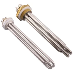 220V/380V DN32 Thread Water Heater Electric Immersion Tubular Heating Element 42mm for Boiler/Brewing 2KW 3KW 3750W 4.5KW 6KW