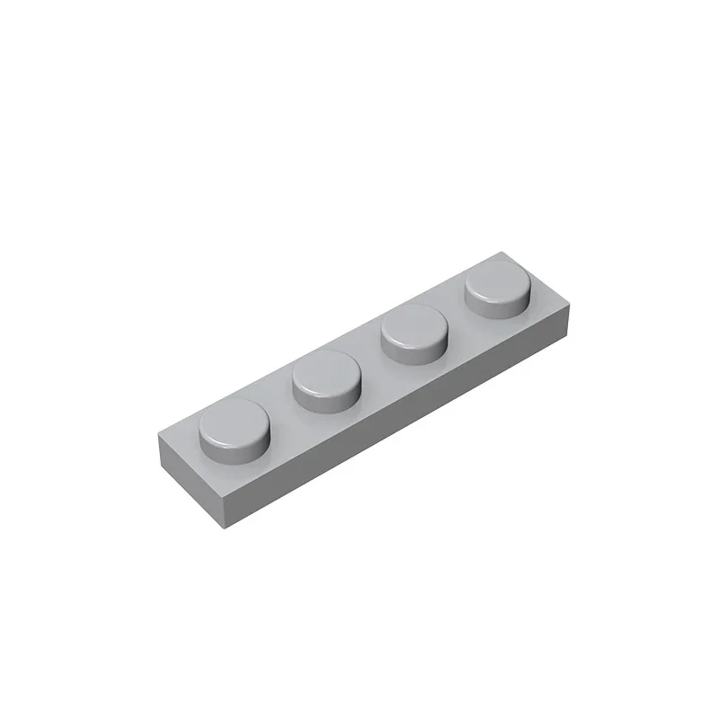 Gobricks GDS-504 Platte 1 x 4, kompatibel mit Lego 3710 Teilen Kinder-DIY-Baustein, Partikelplatte zum Selbermachen
