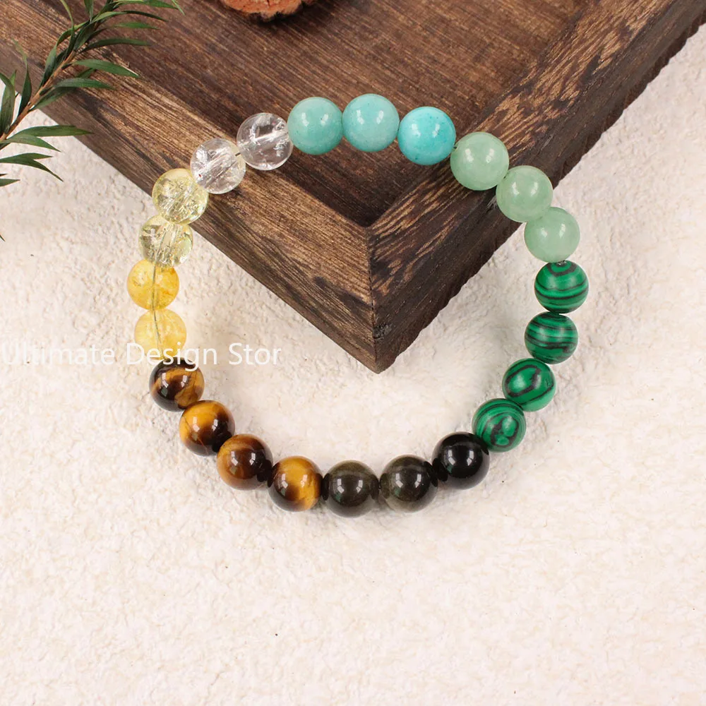 Attract Money Wealth Health Pulse Hematite Fashion Natural Stone Beads Bracelet for Women Men Party Jewelry Accessories Gifts