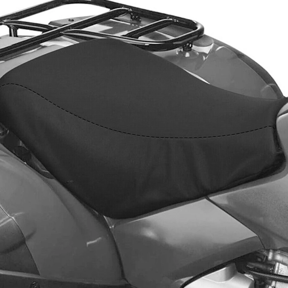 Black ATV Quad Seat Cover Wear Resistant Oxford Fabric Protective Cover Motorcycle Seat