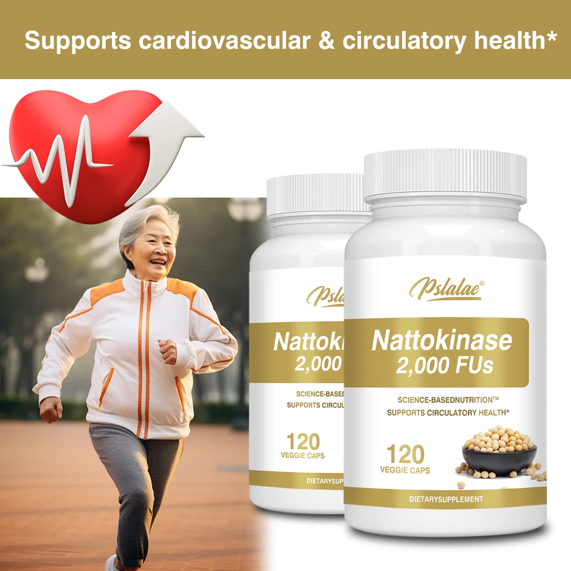 مكمل Nattokinase - يحسن الدورة الدموية، وينظف الأوعية الدموية، ويدعم صحة القلب والأوعية الدموية، وغير المعدلة وراثيًا