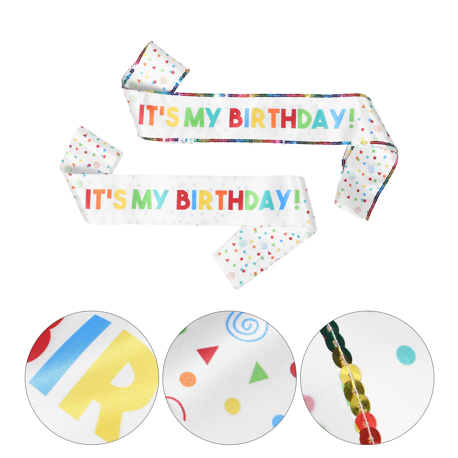 

2Pcs Birthday Girl Sash Set Satin Elegant Shoulder Straps 32.2 31.4 It's My Birthday Sashes for Women Kids Party Accessories