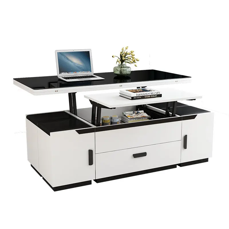 Lifting coffee table dining table dual-purpose coffee table living room household simple creative folding small apartment multi-