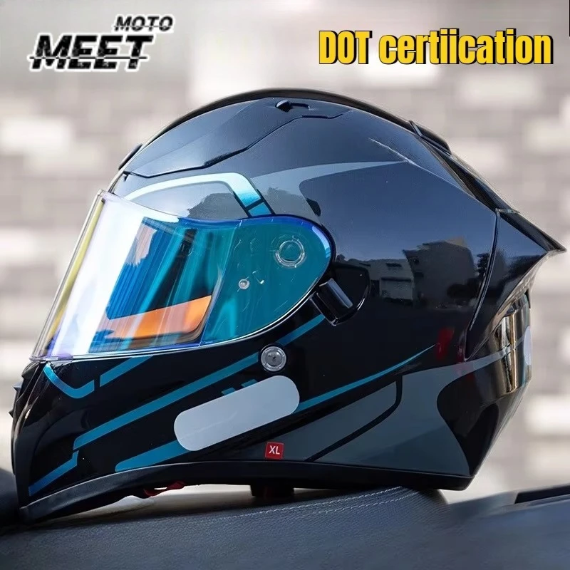 FOR TORC T18 Motorcycle Helmets Double Visors Modular Flip Up Helmet DOT Approved Full Face Casque Moto Racing Motocross Helmet