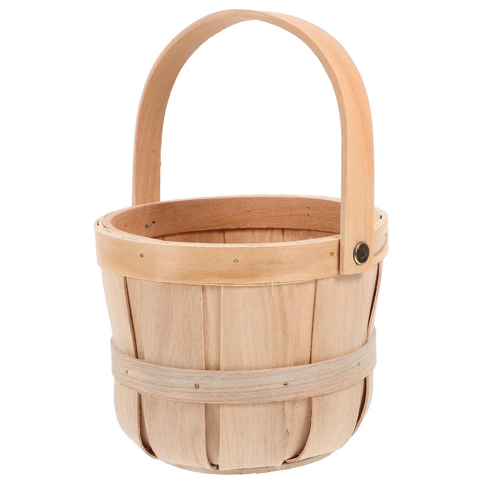 

Bamboo Woven Basket for Fruit Bread Kitchen Storage Small Watermelon Picnic Egg Holder Home Organizing Container