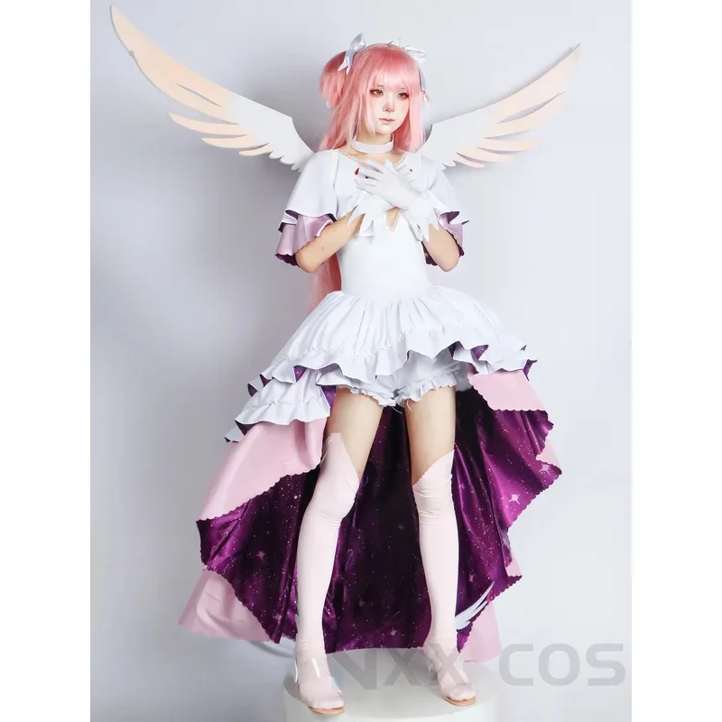 فستان dd12Puella Magi Magica Kaname Madoka أزياء تنكرية للعب الأدوار الذهبية كوميك كون هالوماس باروكات الرسوم المتحركة Pr #5