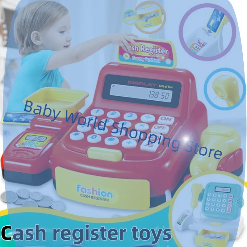 

Игровой набор: Касса с подсветкой и звуковыми эффектами, имитация супермаркета, электронная игрушка для ролевых игр для детей