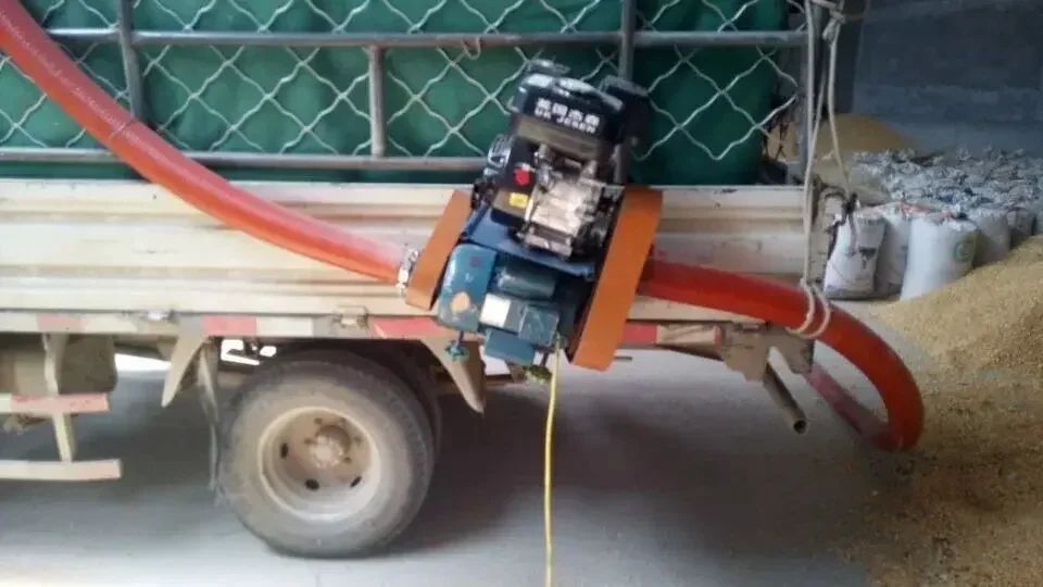 Soybean Cereal Rice Corn Grain Air Sucking machine for Truck Loading Suction