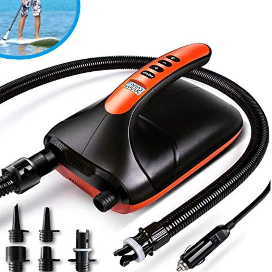 

20PSI High Pressure SUP Electric Air PumpDual Stage Inflation Paddle Board Pump for Inflatable Stand Up Paddle Boards Boats Kay