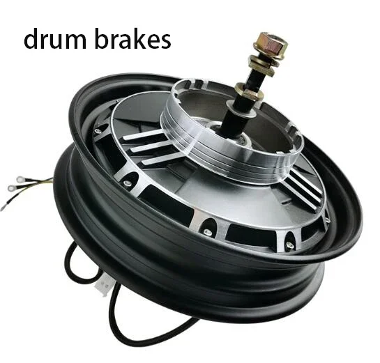 48V60V1000W1500W 10-inch high-speed electric bicycle hub motor, electric motorcycle modification parts disc brakes/drum brakes