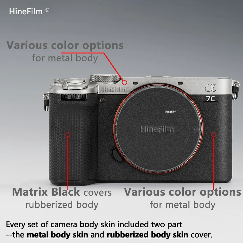 Hinefilm Skin for A7CII A7CR Camera Transparent Sticker A7C2 Clear Camera Skin For Sony A7C II A7CR Wrap Cover A7CM2 Sticker - Image 4