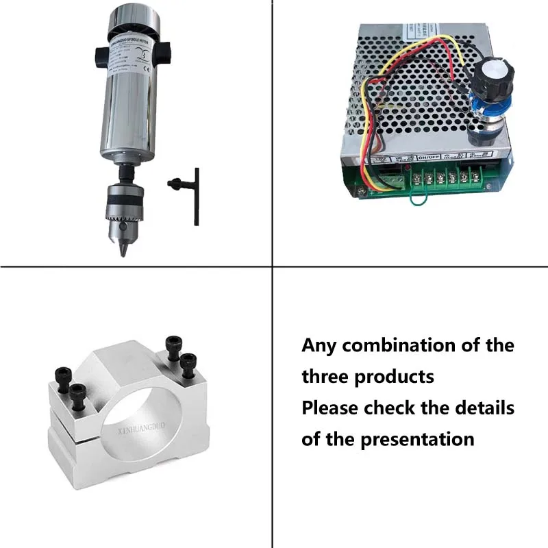 

DC110V 800W 20000RPM DC110V Spindle Motor with B12 Chuck for CNC Router Engraving Milling Machine Metal Woodworking Cutting,DIY