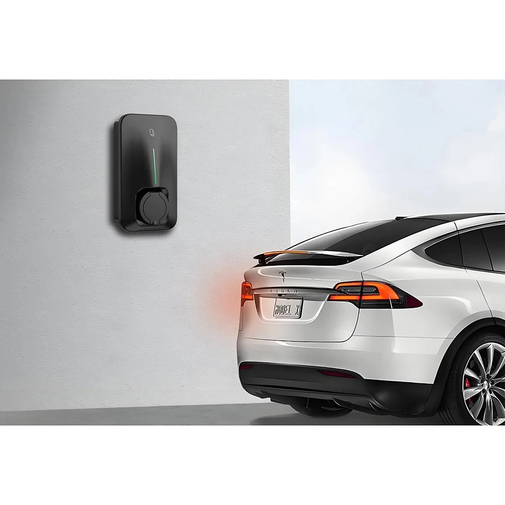7kW TYPE 2 Wallbox Smart AC Ev Charger 32A 230V 3-phase Byd Wall Mount Electric Vehicle Charging Station with Wifi APP for Home