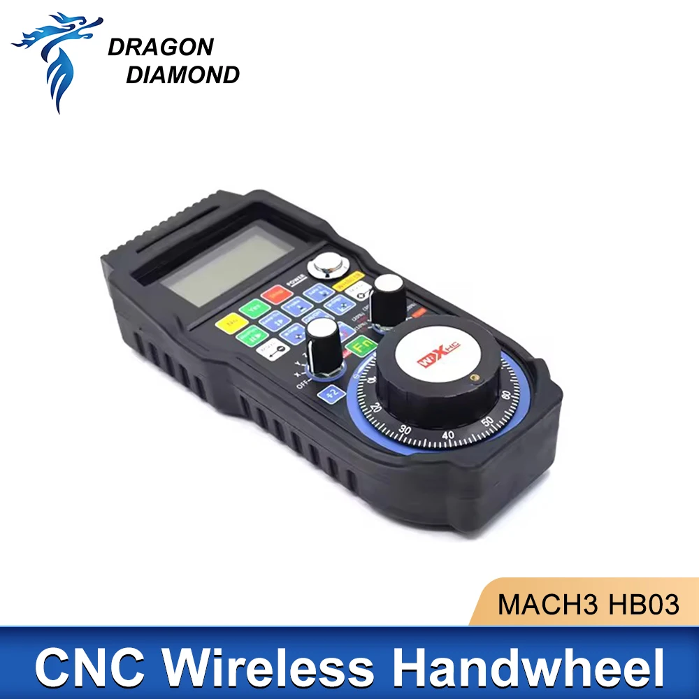 Weihong NCStudio CNC Wireless Handwheel WHB03B WHB04B 3/4/6 Axis MPG Pendant Control Handwheel For CNC Router Engraving Machine