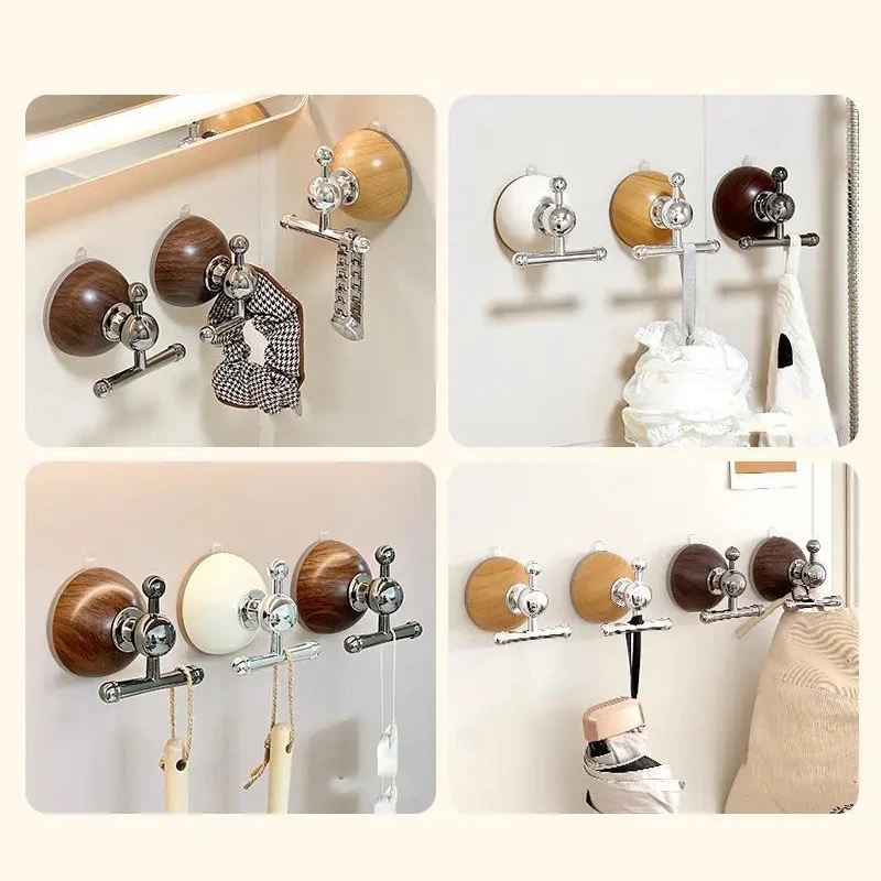 نمط جديد المنزلية غير مثقب شفط كأس تخزين هوك قوي الحاملة وسلس الحمام هوك ديكور المنزل هوك