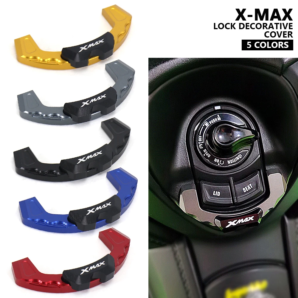 

Motorcycle Accessories Electric Door Lock Cover Ignition Key Cap For YAMAHA XMAX300 XMAX250 XMAX 300 X-MAX 250 125 400 XMAX125