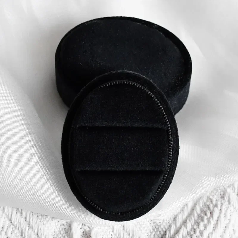 Multi-Colors Oval Ring Box Luxury Jewelry Packaging Display Wedding Rings Holder Earrings Holder
