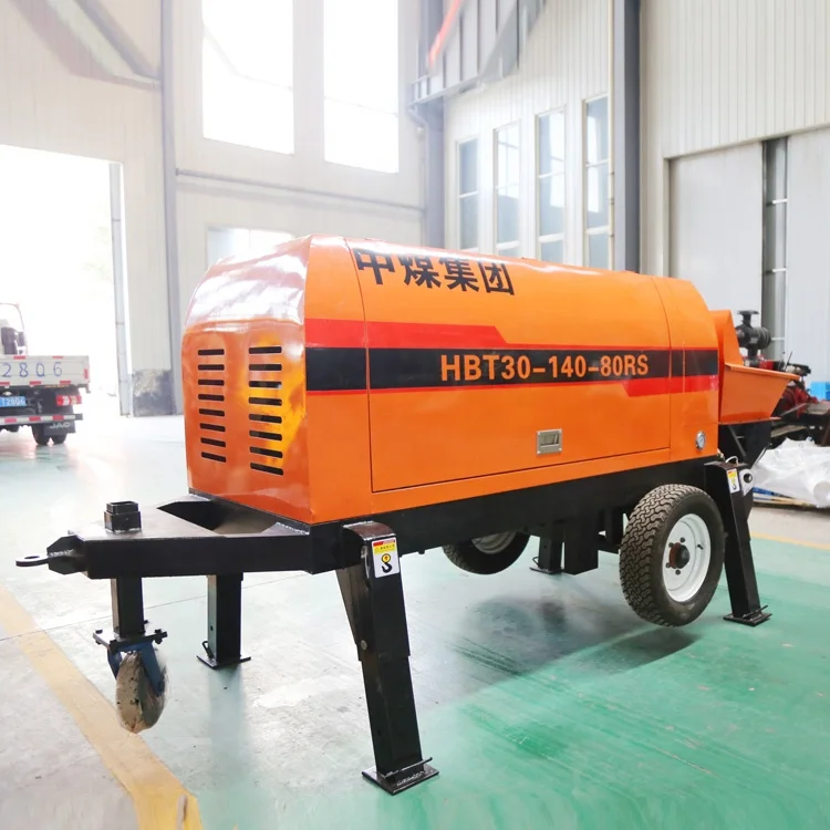 Mini Concrete Pump Large Displacement Non-Clogging Transfer Pumps Large Particle Fine Stone Concrete Transfer Pump
