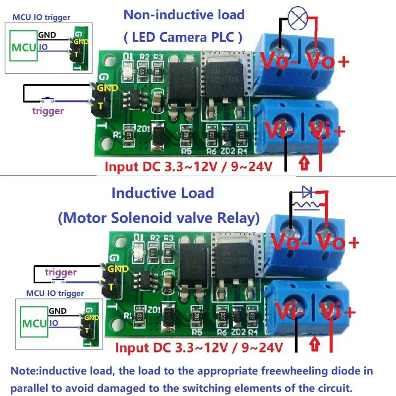 8A Flip-Flop Latch Switch Module Bistable Self-Locking Trigger Board