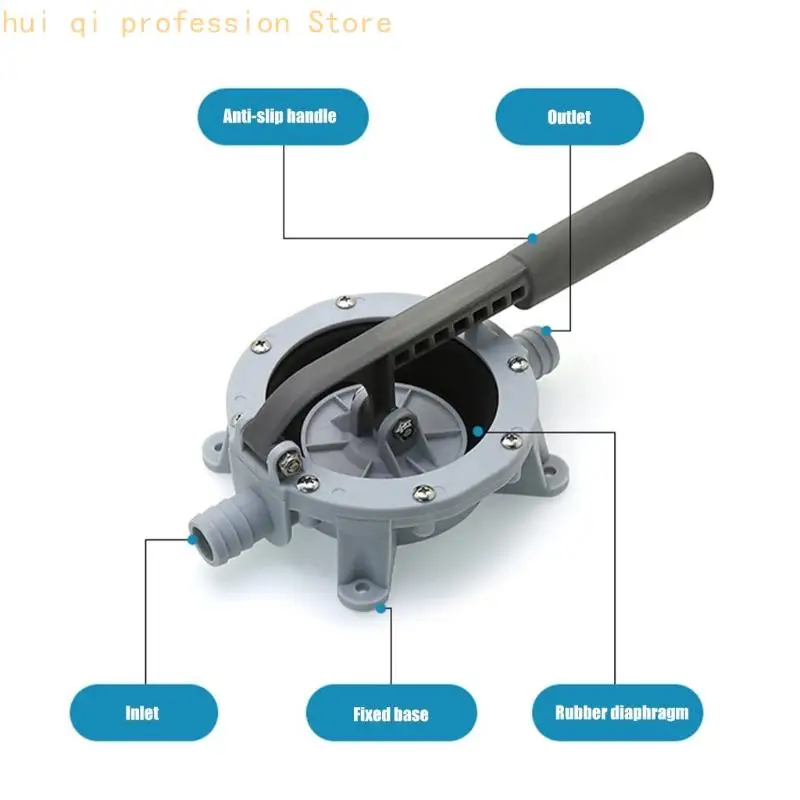 Handtransferpumpe 720GPH, manuelles Ansaugdesign mit EPDM-Dichtungskomponenten und zwei Schlauchenden H8WE – Detail 5