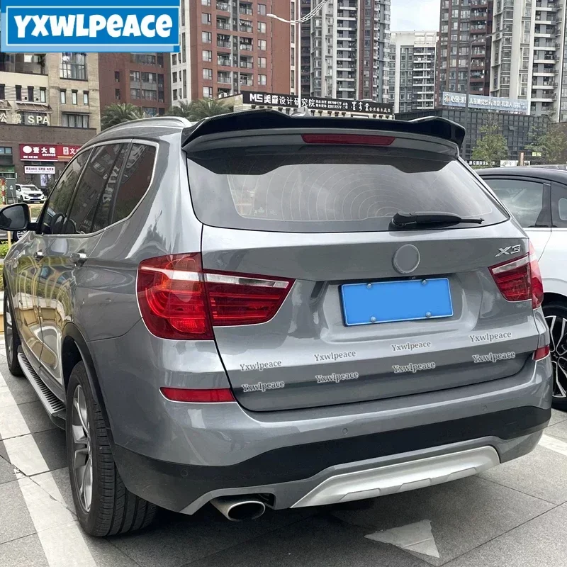 For BMW F25 X3 Roof Spoiler 2011 2012 2013 2014 2015 2016 2017 ABS Glossy Black Rear Trunk Lip Spoiler Body Kit Accessories