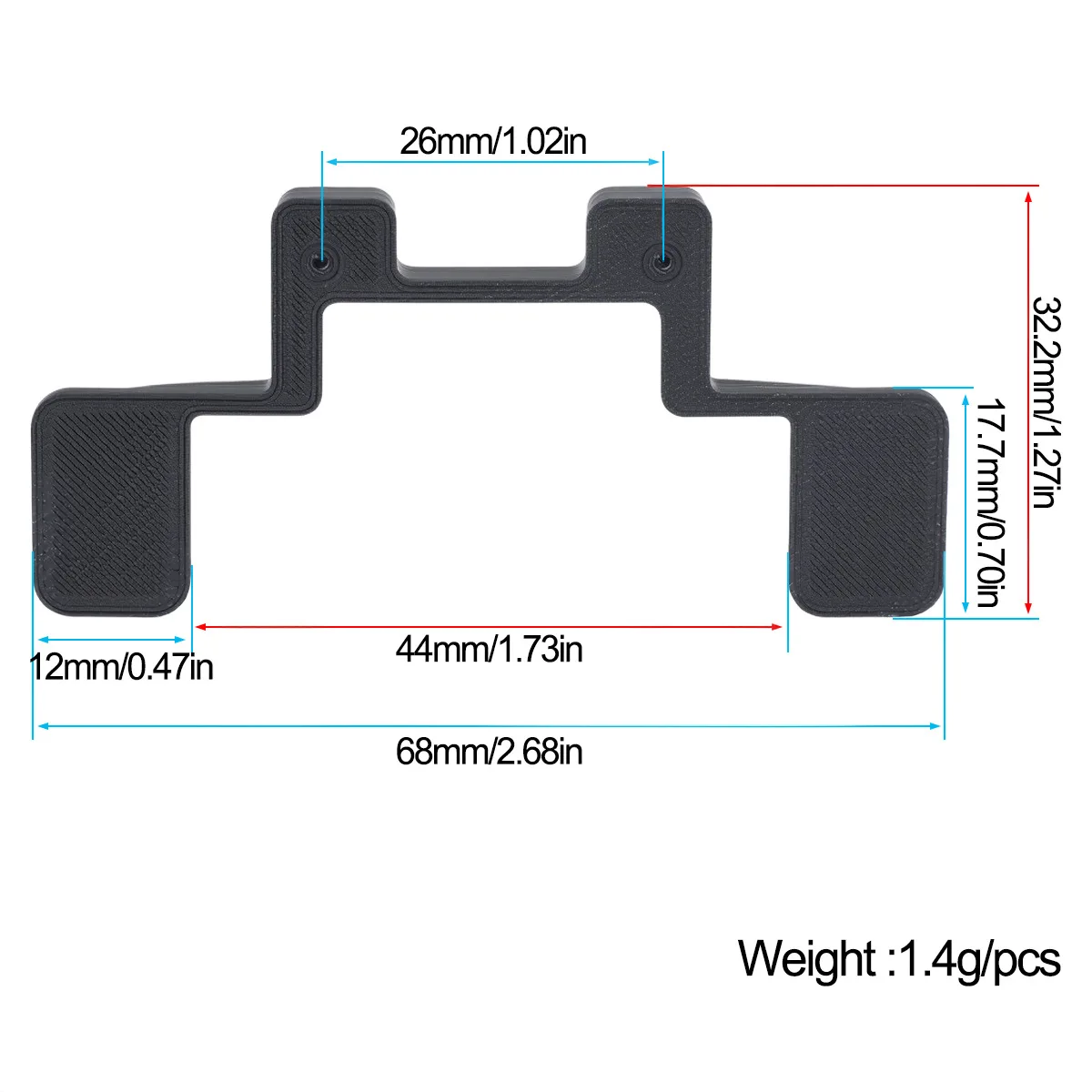 1/30 Axial SCX30 Mud Flap Fender Decoration For SCX30 Bronco Upgrade Parts