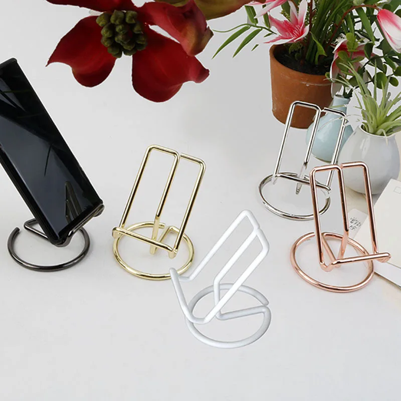 

Metal Mobile Phone Holder Gold Rose Gold Black Stand for Universal Desk Decoration Mobile Phone Accessories