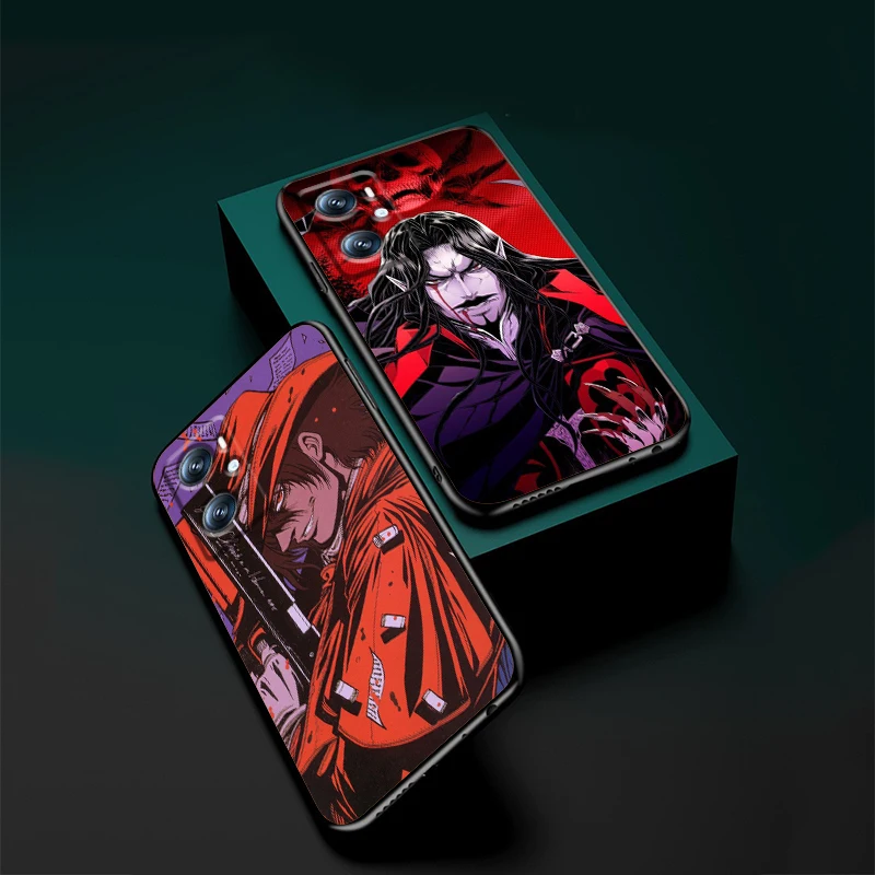 Hellsing Cool Cute For OPPO Find X6 X5 X3 A54S A5 A94 A16 A53S A57 A74 A72 A98 A78 A96 A9 5G Black Back Phone Case