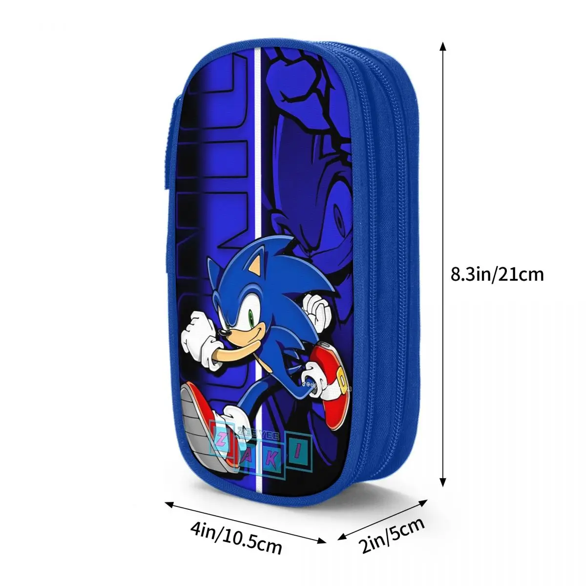 صندوق أقلام Sonices Hedgehoges بطبقة مزدوجة وإكسسوارات مدرسية ذات سعة كبيرة حقيبة أقلام رصاص هدية مذهلة #3