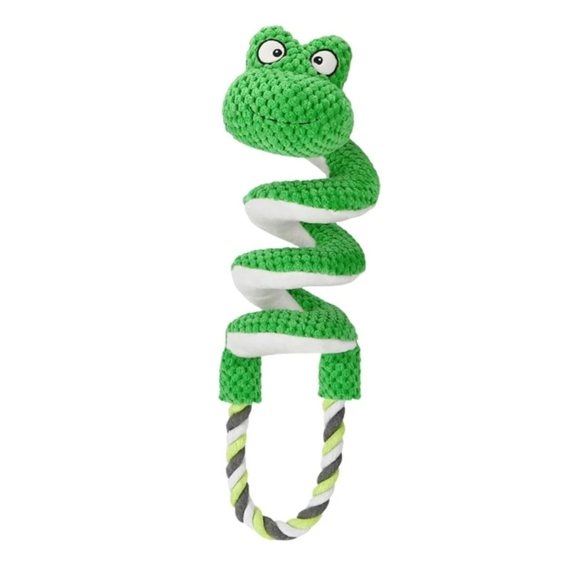 

Squeaky Rope Toy Large Dogs Crinkle Sound Interactively Teeth Cleaning Game for Dog To Relieve Boredom and Clean Teeth