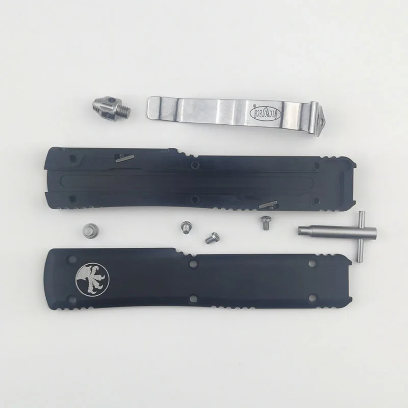 Hot Micro UT85 Aluminum Alloy Handle Camping Fishing Tool OTF Tool D2 Steel EDC Pocket Knife