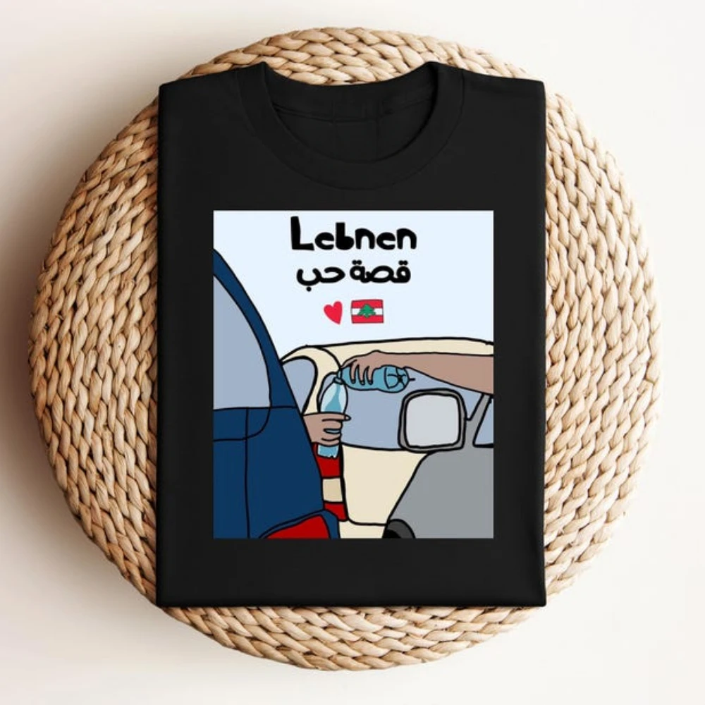 Lebanon T-Shirt Beirut Shirt Printed T-shirt Tops Outdoors Breathable Camisetas Short-sleeve Round Neck New Casual Simple