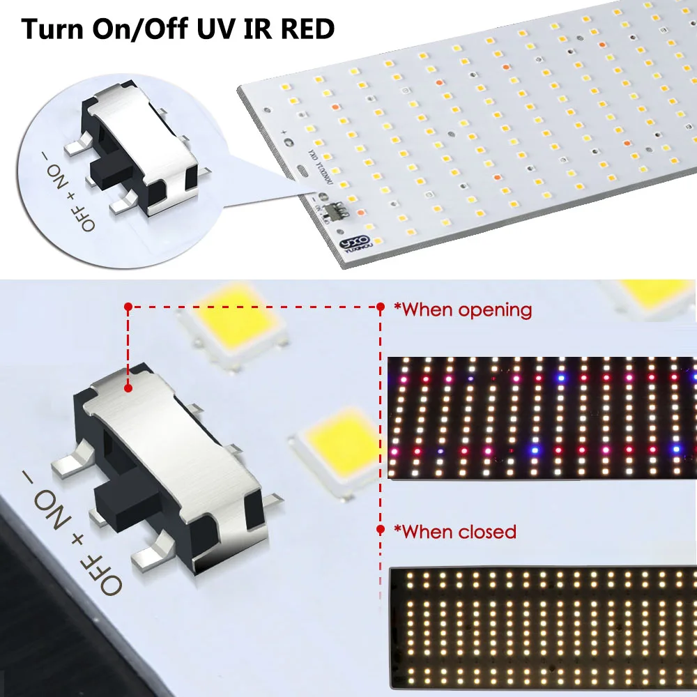 Imagem -06 - Quantum Led Grow Light Board Lâmpada para Sementes Interior ir uv Espectro Completo Phytolamp para Plantas Hidroponia Quente 240w