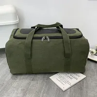 Classic Canvas Sports Gym Bag For Men Solid Durable Handbag Outdoor Storage Travel Luggage Backpack Large Capacity Sac De Voyage