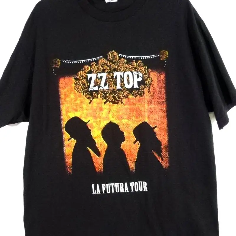 ZZ Top Concert T-Shirt, 2014 La Futura Tour-Greek Theater-Extra Large XL-Black