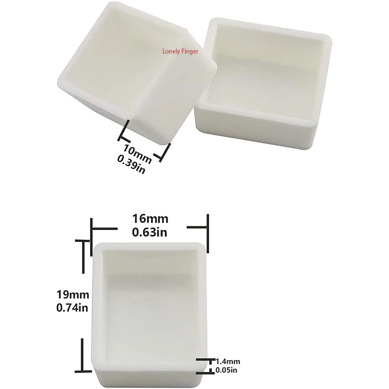 50PCS Watercolor Half Pans Thick Wall 1.8ML White Color Plastic Empty Water Color Half Pans for Acrylic Watercolor Oil Travel