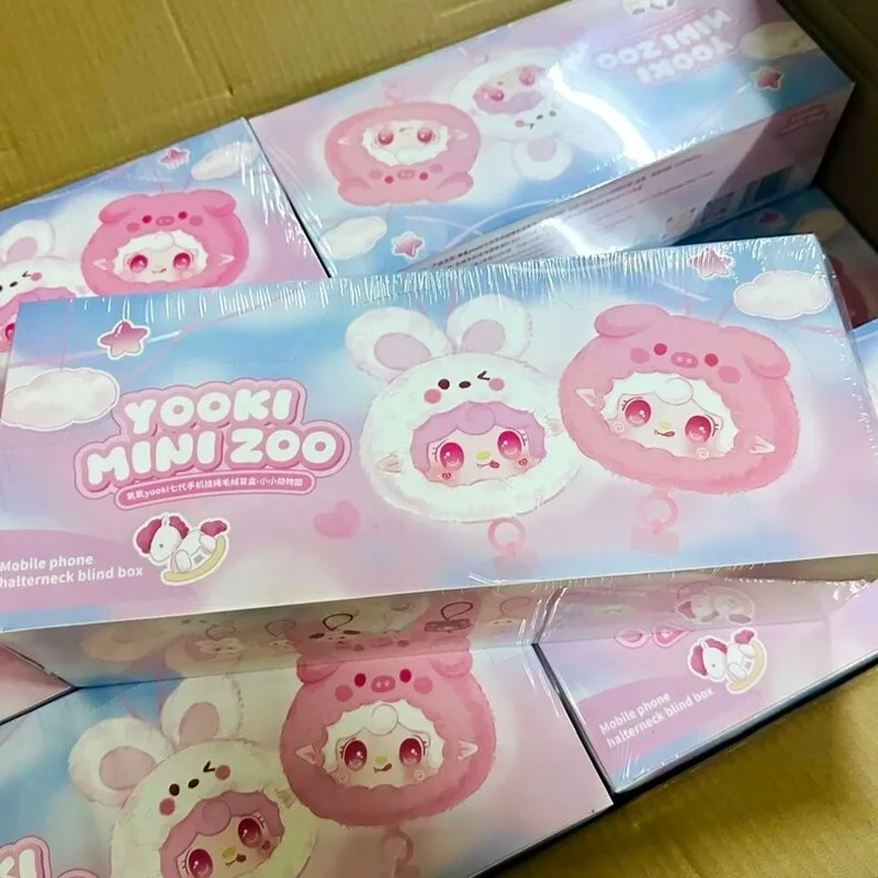 Yooki 7. Generacji Małe Zoo Winylowe Pluszaki Blind Box Zawieszka Smycz do Telefonu Zabawki Niespodzianki Kolekcja Prezentów