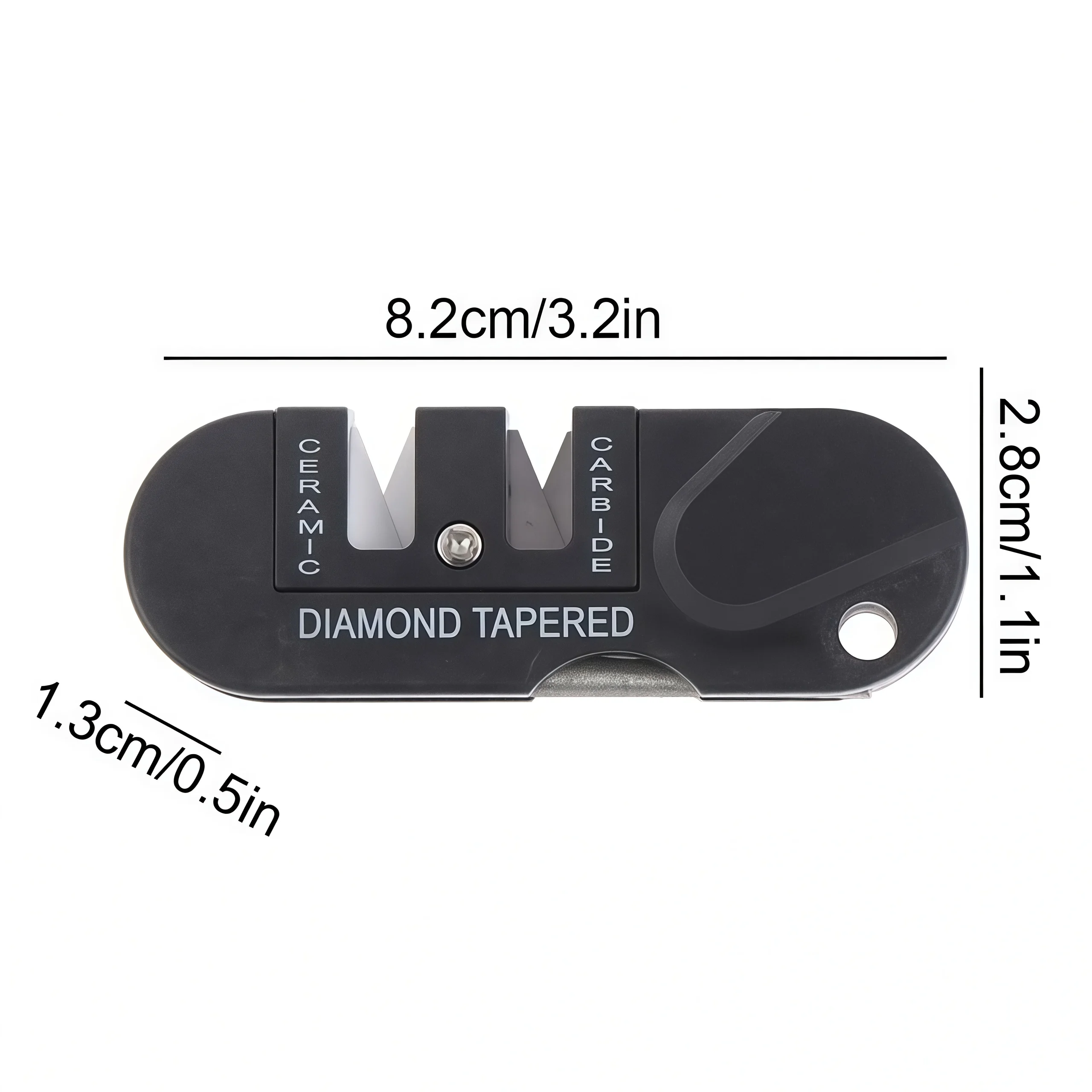 Picture 7: 4-in-1 Portable Tungsten Ceramic Sharpening Stone,Multi-functional Mini Outdoor Camping Tool,Quick Sharpening, Durable Portable