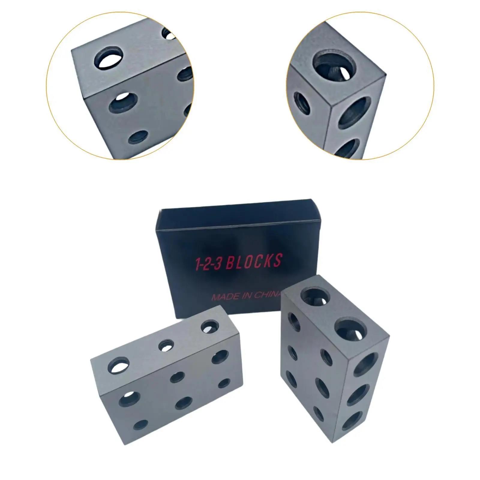2 Pieces 1x2x3 Blocks Parallel Blocks for Calibrating Equipment Metalwork Sturdy Steel Machinist Set up Blocks 1 x 2 x 3 inch