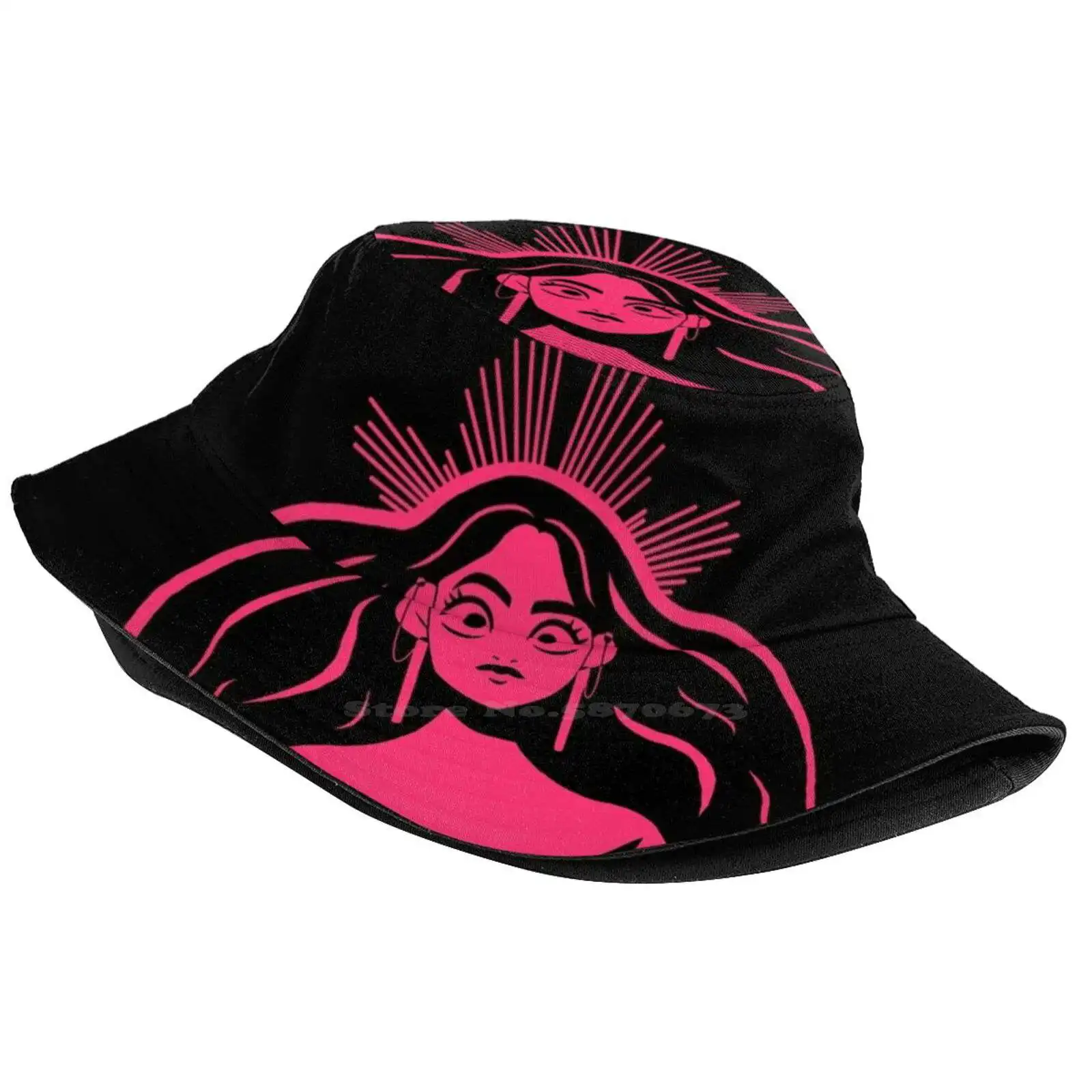 Two Toned Dread Queen Unisex Fisherman Hats Bucket Hats Lore Olympus Persephone Dread Queen Persephone Queen Of The Underworld