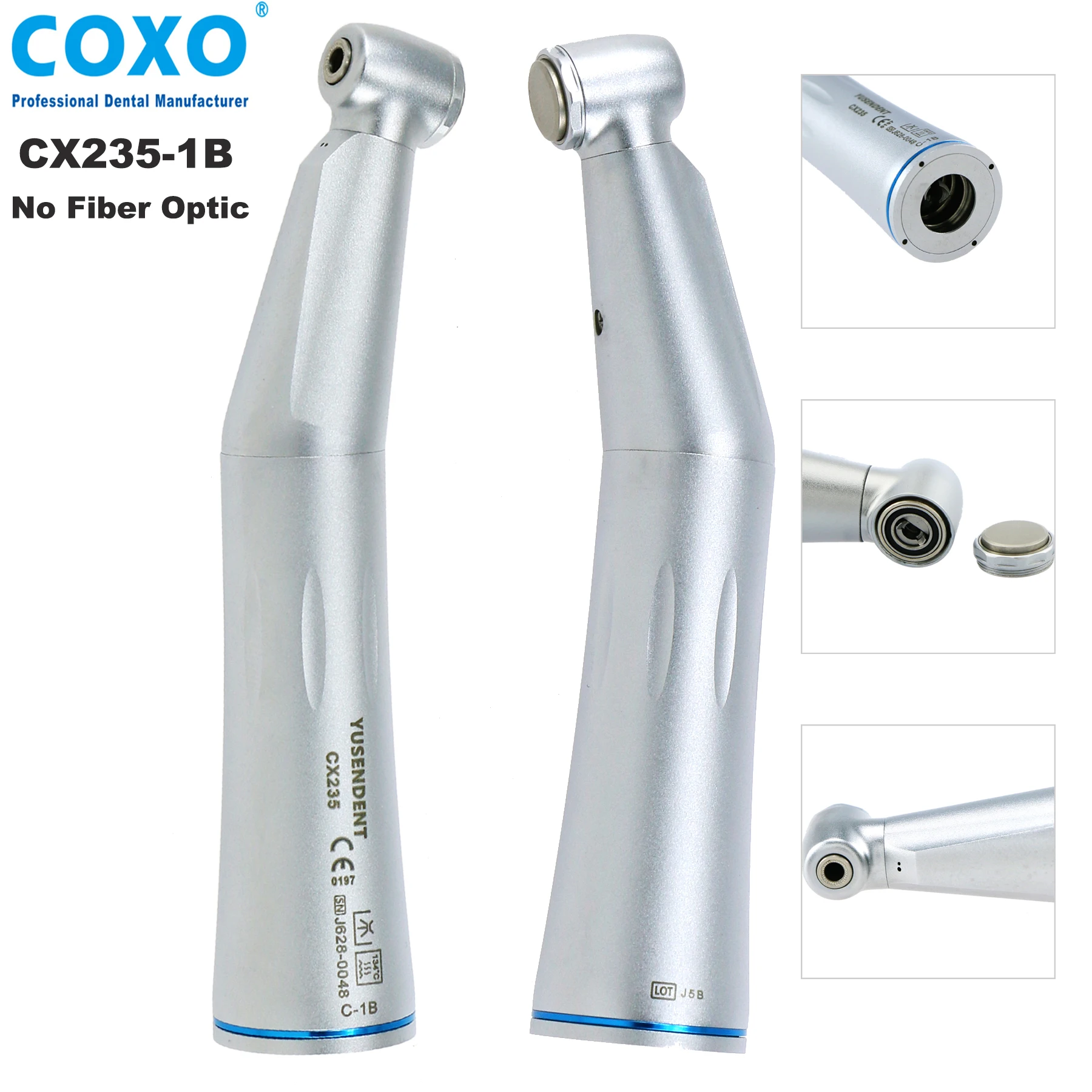 Dental Handpiece Dental Low Speed Fiber Optic Handpiece Contra Angle Straight Handpiece Internal Water Spray E Type Fit NSK KAVO