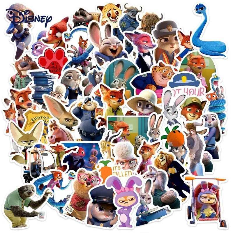 

110 шт. Disney Zootopia аниме наклейки водостойкие DIY граффити телефон ноутбук чемодан гитара ноутбук мультяшные наклейки детские игрушки