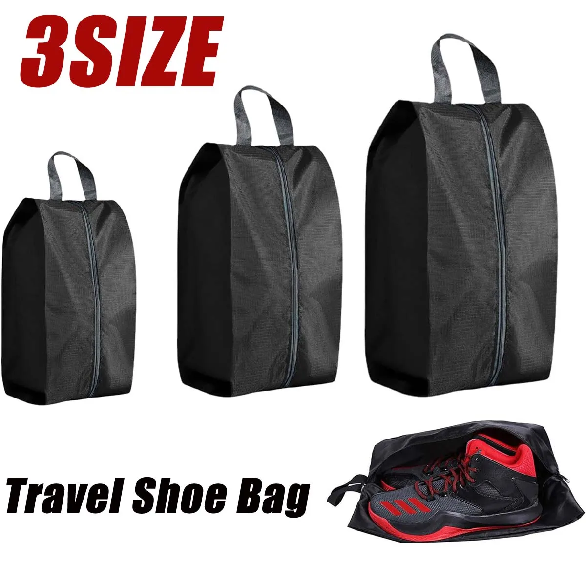 3Size Portable Waterproof Shoes Bag Multi-function Foldable Outdoor Travel Home Storage Bag Men Women Sneakers Organizers