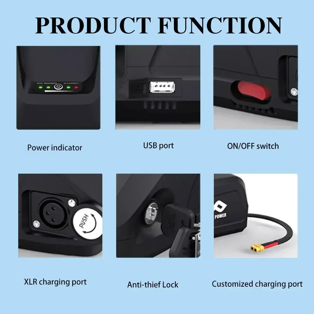 2024-새로운 36V 48V 52V 20AH Hailong Aibik 배터리 30A BMS 350W 500W 750W 1000W 18650 배터리 무료 배송 …