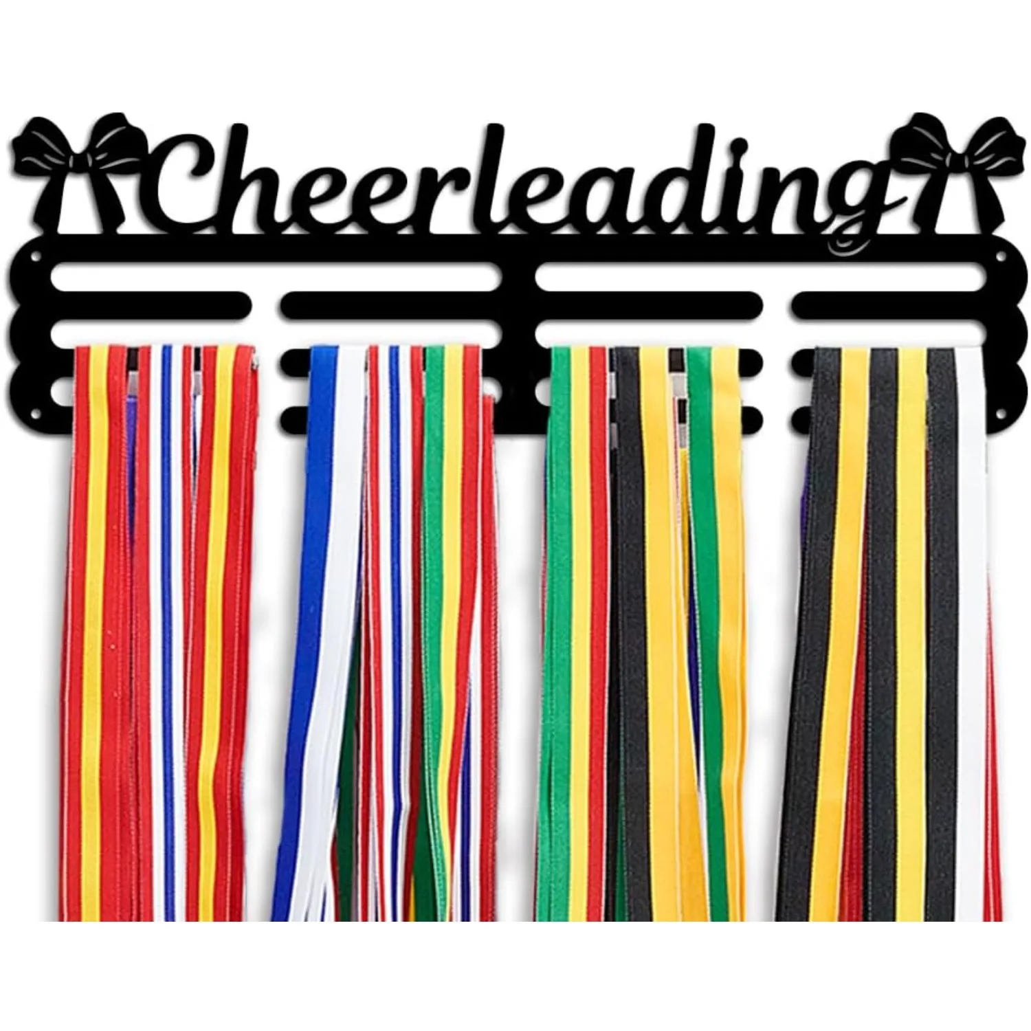 Butterfly Medal Display Rack, Wall Mounted Tiered Medal Hanger Holder for Cheerleading Sports Ribbon, Gym Bedroom