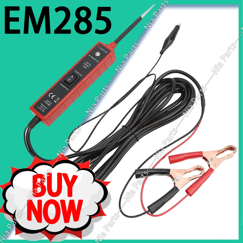 EM285 Auto Circuit Tester Electrical System Tester Multifunctional Drive Car tools Test Pen 6-24V Auto Circuit Diagnostic Tool