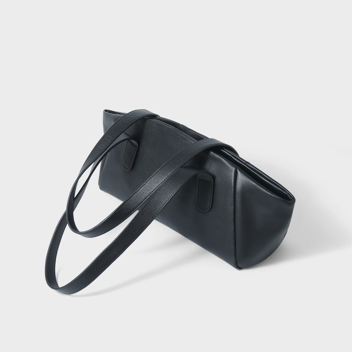 حقيبة برعم بسيطة، حقيبة تحت الإبط، حقيبة كتف جديدة من جلد البقر ذات سعة كبيرة للتنقل من الطبقة الأولى #4