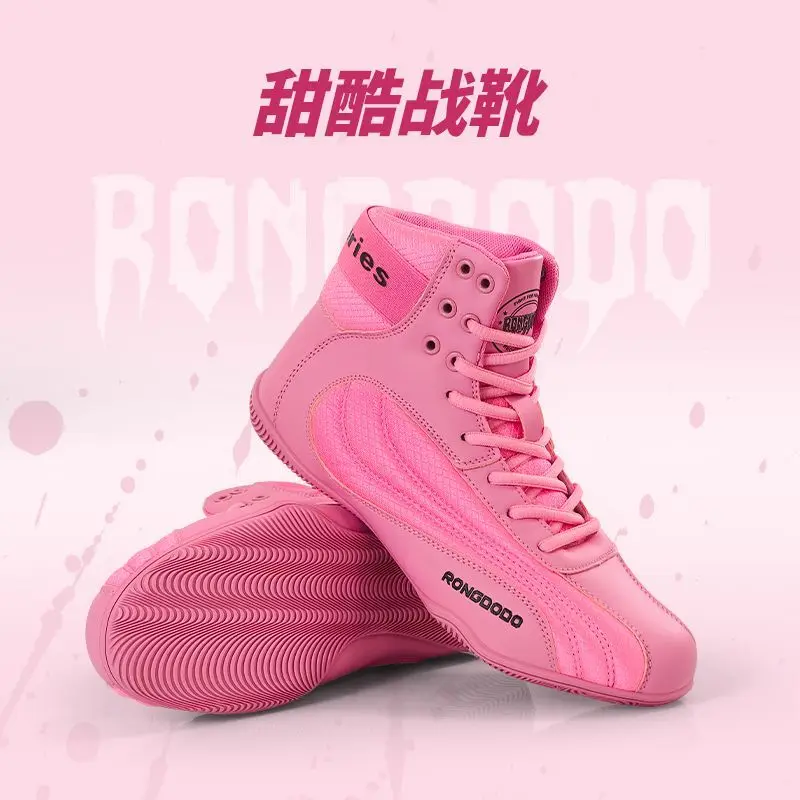 Classic Brand Professional Men Woman Wrestling Sneakers Top Quality Wearable Boxing Fighting Boots Comfortable Fighting Shoe