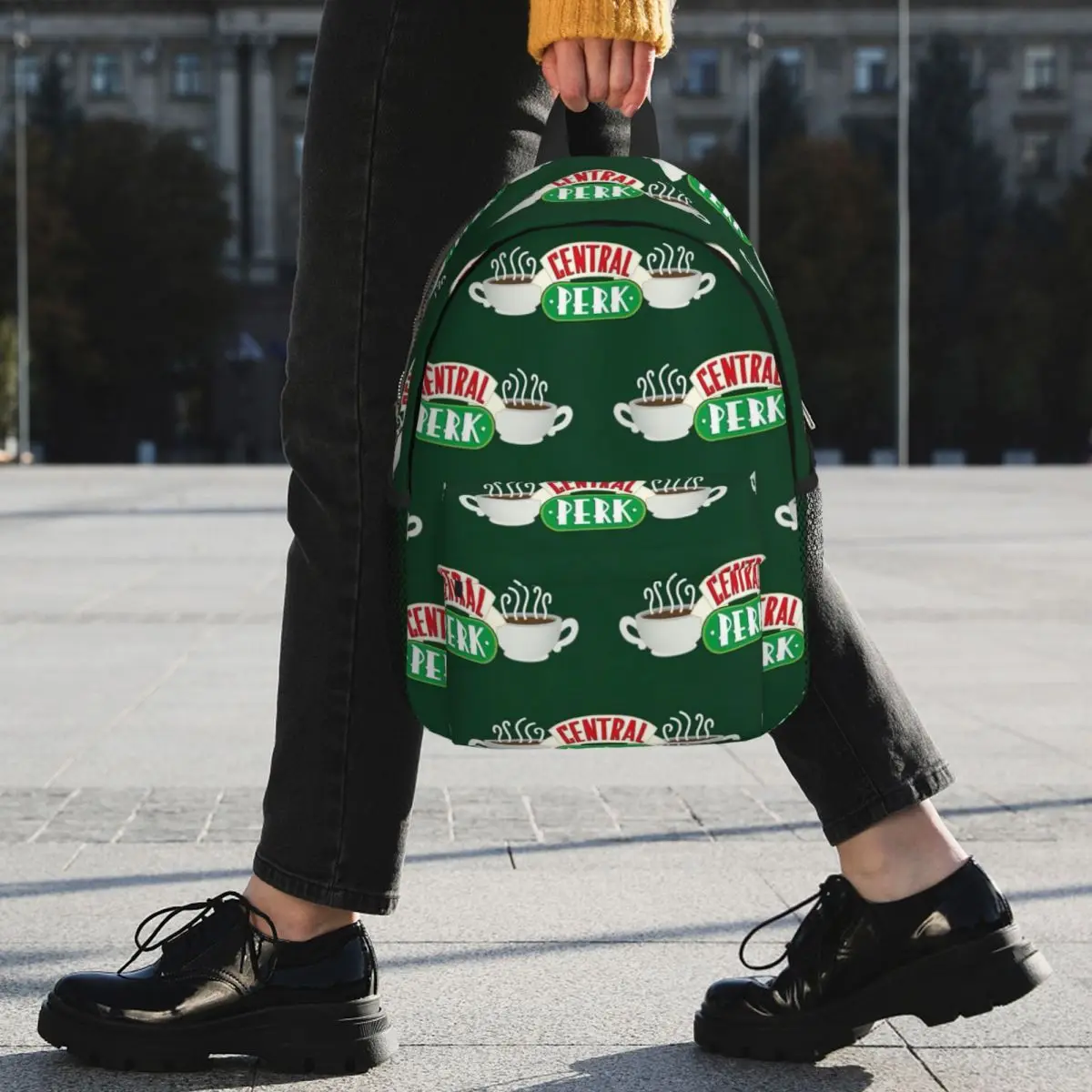 Central Perk Friends TV Show Backpack Student BookBag Men Women School Bag Laptop Shoulder Bags